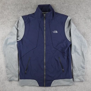 Chaqueta The North Face Para Hombre M Azul Gris Bloque de Color Cremallera Completa Secado Flash Senderismo - Imagen 1 de 9