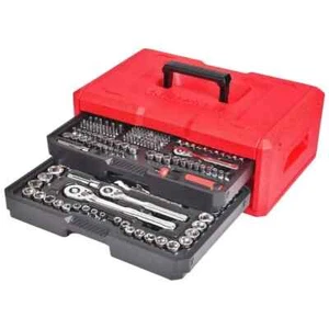 Juego de herramientas mecánicas CRAFTSMAN 256 piezas estándar SAE y cromo pulido métrico. - Imagen 1 de 12