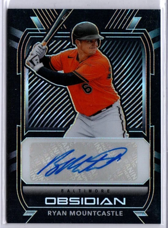 2021 Panini Chronicles Obsidian Baseball Ryan Mountcastle ROOKIE AUTO ORIOLES - Image 1 of 1