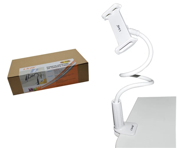 Supporto da tavolo Universale rotazione 360° Braccio regolabile Pinza Linq Nero