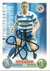 Tarjeta coleccionable IVAR INGIMARSSON LECTURA FIRMADA 2007/2008 MATCH ATTAX + CERTIFICADO DE AUTENTICIDAD - Imagen 1 de 1