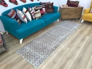 Oushak runner, Stair rug, Vintage rug, Entryway rug, Hallway runner 2.5 x 8.9 ft - Picture 1 of 11