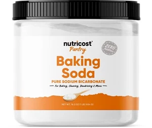 Nutricost Baking Soda (1 LB) - For Baking, Cleaning, Deodorizing, and More - Picture 1 of 5