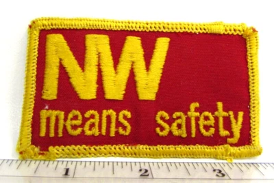 Vintage Norfolk & Western Railroad Jacket Patch Badge Means Safety Train - Image 1 of 3