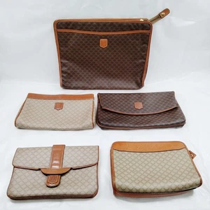 Celine Clutch 5 set Brown PVC 2507932 - Imagen 1 de 11