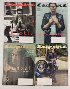 ESQUIRE Magazine Lot Of 4 2024/25, Denzel Washington, R. Downey, Seth Rogan, ++ - Picture 1 of 19