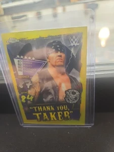 Topps Chrome WWE Slam 2021 - "Gracias, Tomador" Undertaker #122 Amarillo #45/99 - Imagen 1 de 4