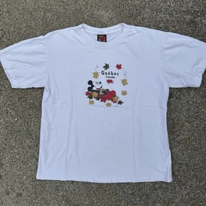 Camiseta De Colección Disney Mickey Quebec Canadá Mickey Ilimitado Hoja de Arce Otoño - Imagen 1 de 10