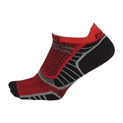 (2) Pair Thorlo Experia PROLITE Ultra-Light Cushion No Show Tab Socks Red Medium - Image 1 of 4