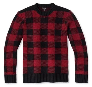 Smartwool Sweater Mens XL Buffalo Plaid Outdoor Lumberjack Cabin Winter Lodge - Picture 1 of 13