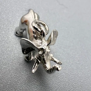 Charm Elefante Africano Argento Sterling Rembrandt 3D 4,1 grammi - Foto 1 di 11