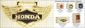 Auto & motorcycle decorative fobs, various designs & keychain options - Picture 1 of 7