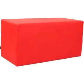 Banco de recepção retangular antimicrobiano Interion vermelho industrial 695628RD-AM - Imagem 1 de 1