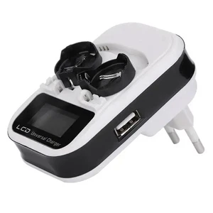 Intelligentes Batterieladegerät, LCD-Lithium-Knopfbatterie, Lädt EU-Stecker Y7U7 - Afbeelding 1 van 10