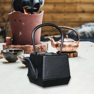 Cast Iron Teapot with Cover Portable Tea Dispenser for Home Tea House Hotel - Image 1 of 4