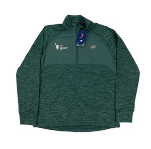 NEW New Balance TCS New York City Marathon 2024 Heat Grid 1/2 Zip Green Mens - Picture 1 of 8