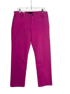 NWT Lauren Ralph Lauren LRL Jeans Modern Straight Ankle Jeans Pink Women Sz 12 - Picture 1 of 3