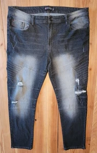 SouthPole skinny jeans men’s 38x32 stretch blue distressed hip hop grunge - Picture 1 of 7