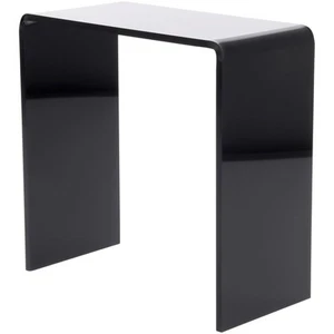 Elevador de exhibición rectangular vertical acrílico negro Plymor, 8" H x 8" W x 4" D - Imagen 1 de 1