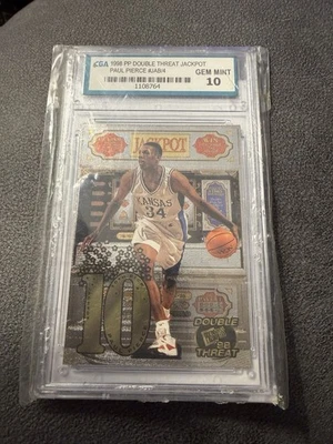 Press Pass Double Threat Jackpot 1998 Paul Pierce #J4B/4 radiocontrol Foto 1 de 2