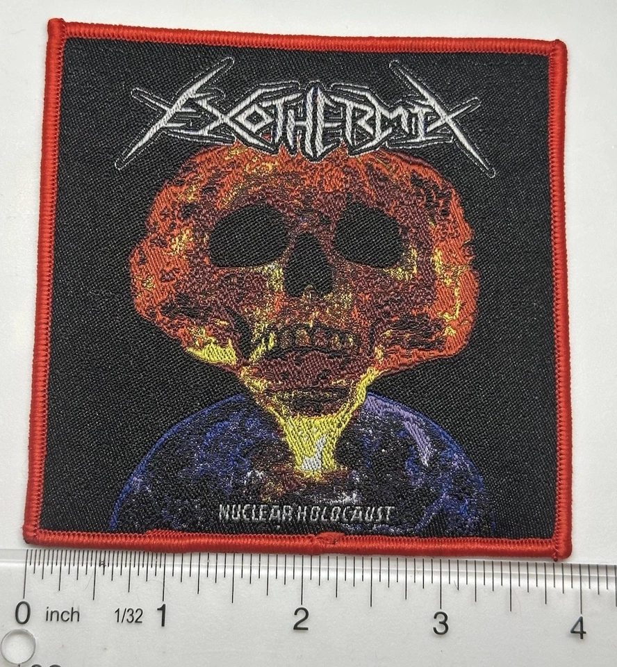 Exothermix Nuclear Holocaust Red Border Woven Patch - Image 1 of 1