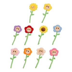 Adorable ramo de girasol de dibujos animados juguete de peluche flores de colores A3K9 - Imagen 1 de 32