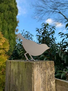 BIRD VALLA PUERTA TOPPER JARDÍN DECORACIÓN ACERO METAL REGALO 10 - Imagen 1 de 3
