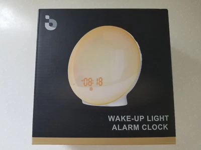Wake Up Light Alarm Clock FM Radio Sunrise/Sunset Simulation 7 Nature Sounds - Image 1 of 4