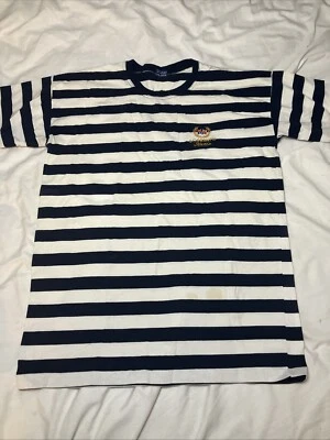 Camiseta De Colección Sorrento Italia Bordada Logo Rayas Manga Corta Talla XL Foto 1 de 4