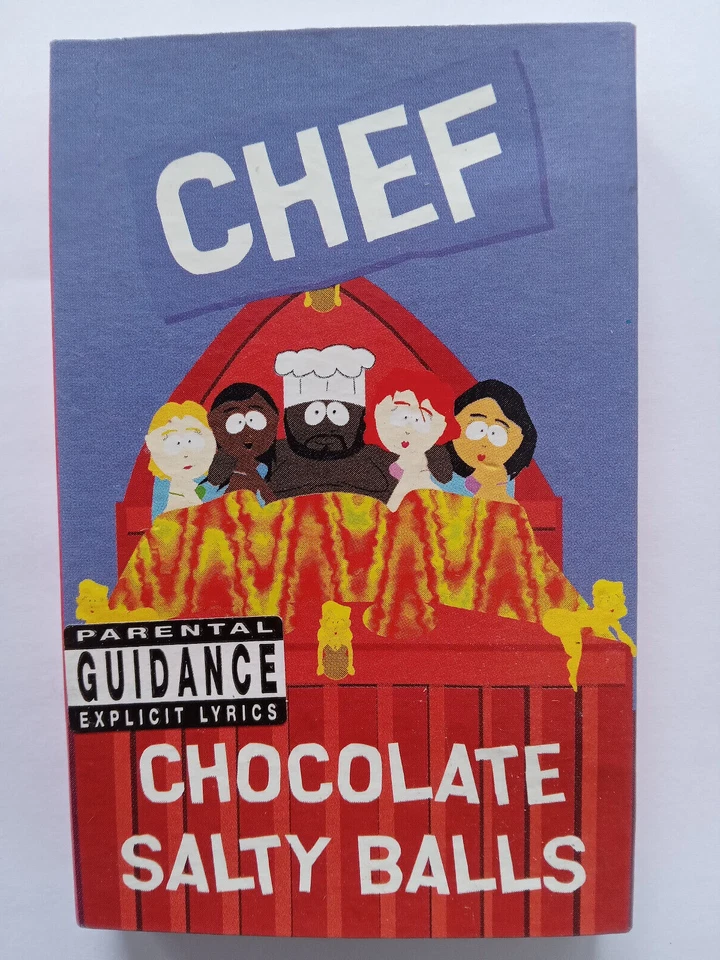 Chef – Chocolate Salty Balls New Cassette Single Tape MC Isaac Hayes South Park - Image 1 of 2