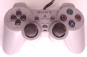 Controlador Sony PS1 PlayStation DualShock SCPH-1200 OEM Gris Probado Funciona - Imagen 1 de 4