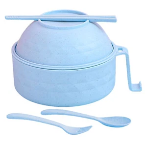 Ramen Bowl Set Microwave Ramen Cooker Instant Noodles Bowl With Chopsticks - Picture 1 of 14