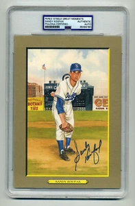 SUPERB SANDY KOUFAX PSA/DNA SIGNED PEREZ STEELE GREAT MOMENTS CARD - Picture 1 of 1