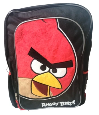 NUEVA CON ETIQUETAS MOCHILA TERRENCE ANGRY BIRD 12" X 17" FELPA NIÑOS ROVIO ENT. Foto 1 de 4