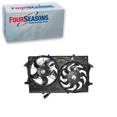 4 Seasons Dual Radiator and Condenser Fan Assembly For 2000-2002 Ford Focus - Image 1 of 4