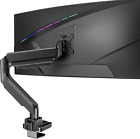Single Monitor Gas Spring Desk Mount, Heavy Duty Monitor Arm for Ultrawide Scree