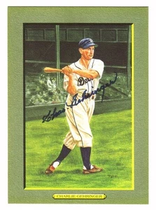 CHARLIE GEHRINGER Detroit Tigers Autographed Perez-Steele Art Print/Card 1987 - Picture 1 of 1