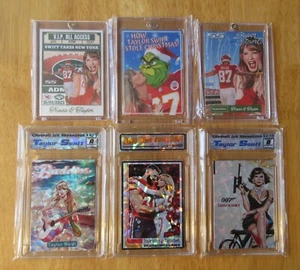 Lot of *6* TAYLOR SWIFT Cards! 3 Cracked Ice/Baddies/Custom/Travis—SEALED! - Picture 1 of 2