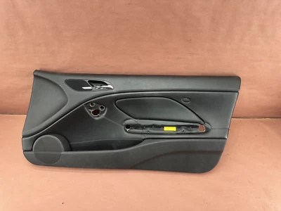 BMW E46 330CI YR 2006 Front Right Interior Door Panel Trim Black OEM #06180 - Image 1 of 4