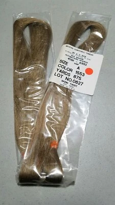 Vtg/CORTICELLI/A.H.Rice/SILK WAX AMF.SEWING THREAD SKEIN TWIST Size-A/Dk.Tan1553 - Image 1 of 2