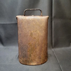 Cow Sheep Bell Estate 5 inches tall clapper complete LOUD Vintage Primitive - Picture 1 of 11
