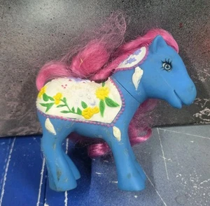 Gigo Circus Pony Blue White Saddle Pink Hair - Picture 1 of 4