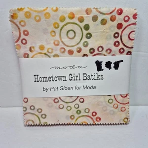Moda Hometown Girl Batiks Charm Pack 40- 5" Squares Quilt Fabric NEW - Picture 1 of 3