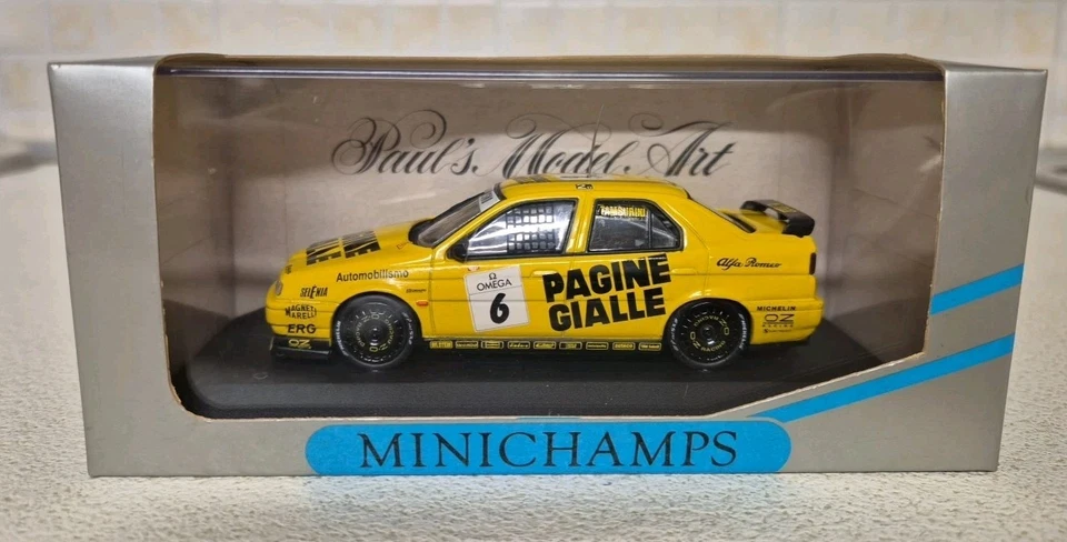 1/43 MINICHAMPS ALFA ROMEO155 TS #'94 CLASS 2 TAMBURINI.NO VITESSE BANG  ONYX. - Immagine 1 di 4