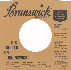Brunswick BigBoppa Reproduction Company Record Sleeves (20 Pack) - Picture 1 of 2