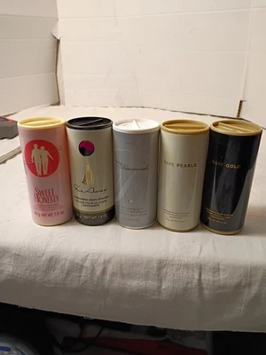 Lote de 5 polvos corporales brillantes Avon de 40 g cada uno.  A-18 Foto 1 de 4