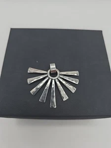 James Avery Anhänger gehämmert 925 Sterlingsilber Sunburst nicht mehr hergestellt - Bild 1 von 5