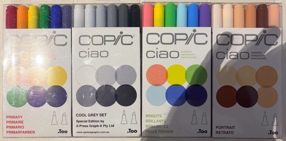 copic ciao markers copics .too 24 set new - image 1 of 1