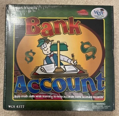Bank Account Game, WCA Games That Teach WCA 4377 NEW, Homeschool - Image 1 of 2