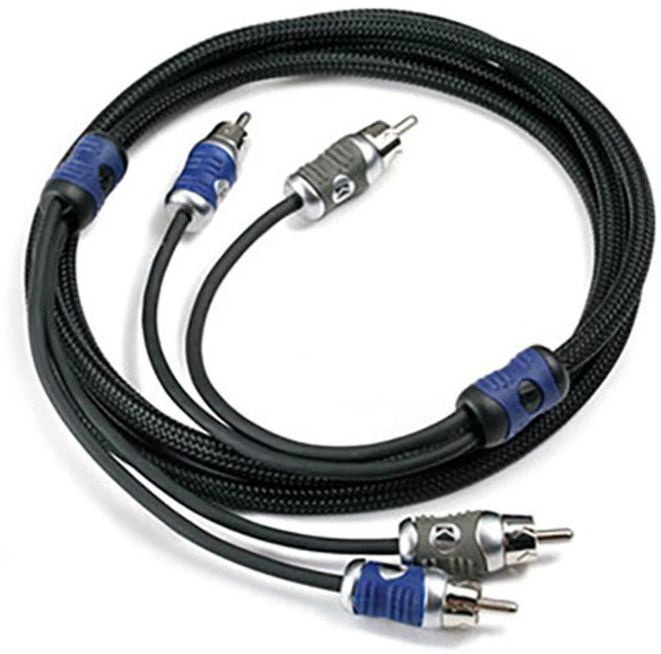 KICKER 46QI23 2-CHANNEL Q-SERIES INTERCONNECT RCA SIGNAL AMPLIFIER CABLE 9.8FT - Image 1 of 1
